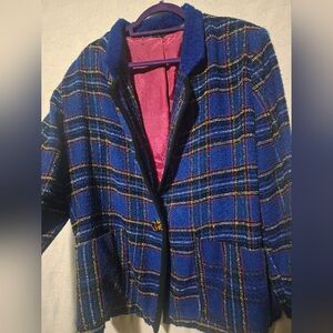 Vintage Plaid Blazer
